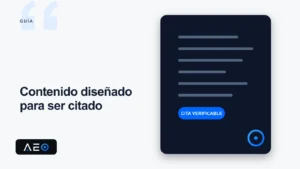 Un documento claro conectado con varias citas y una respuesta seleccionada.